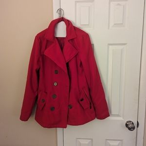 Red dress coat